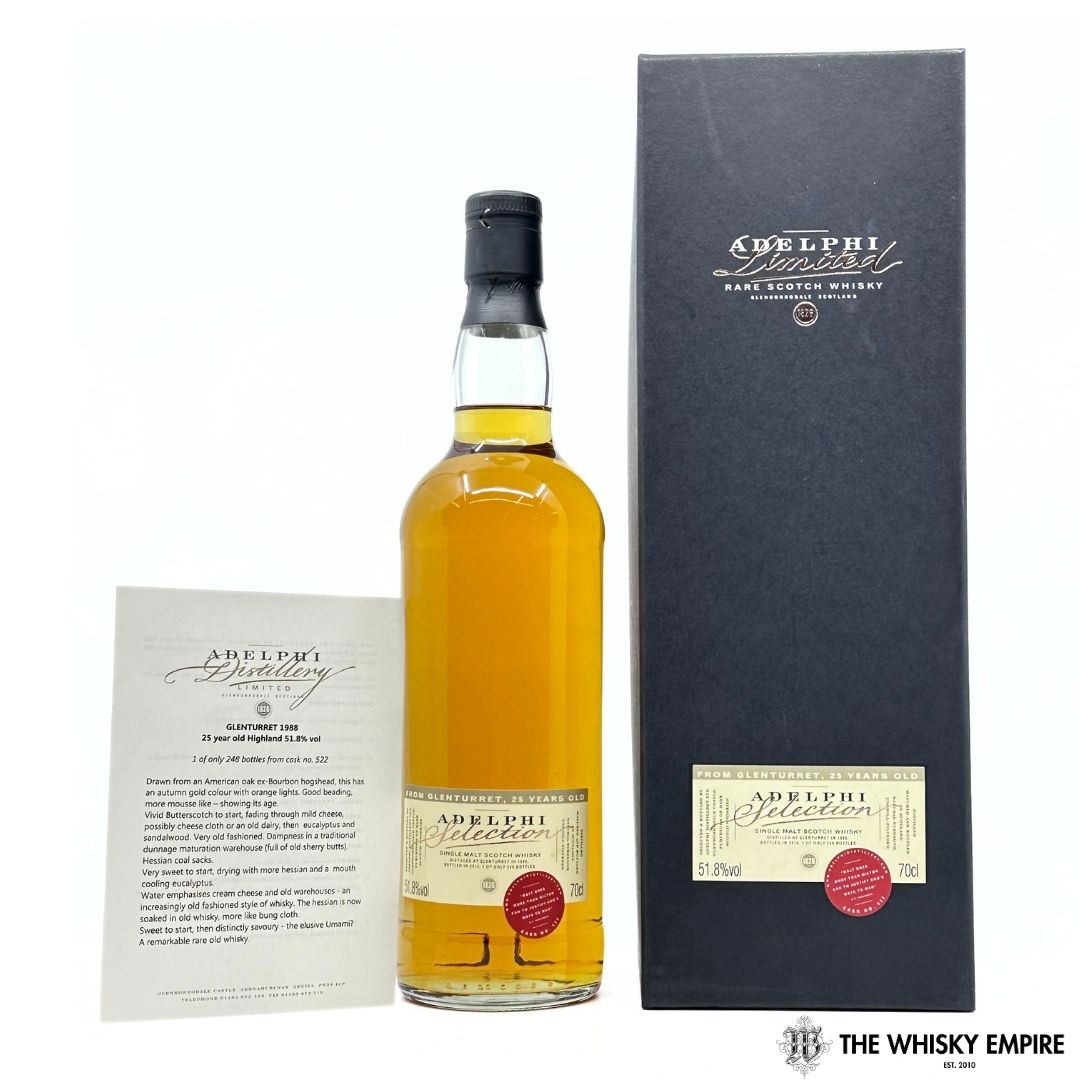 Adelphi Selection Glenturret 1988 25 yo Cask Strength Single Malt Scotch Whisky