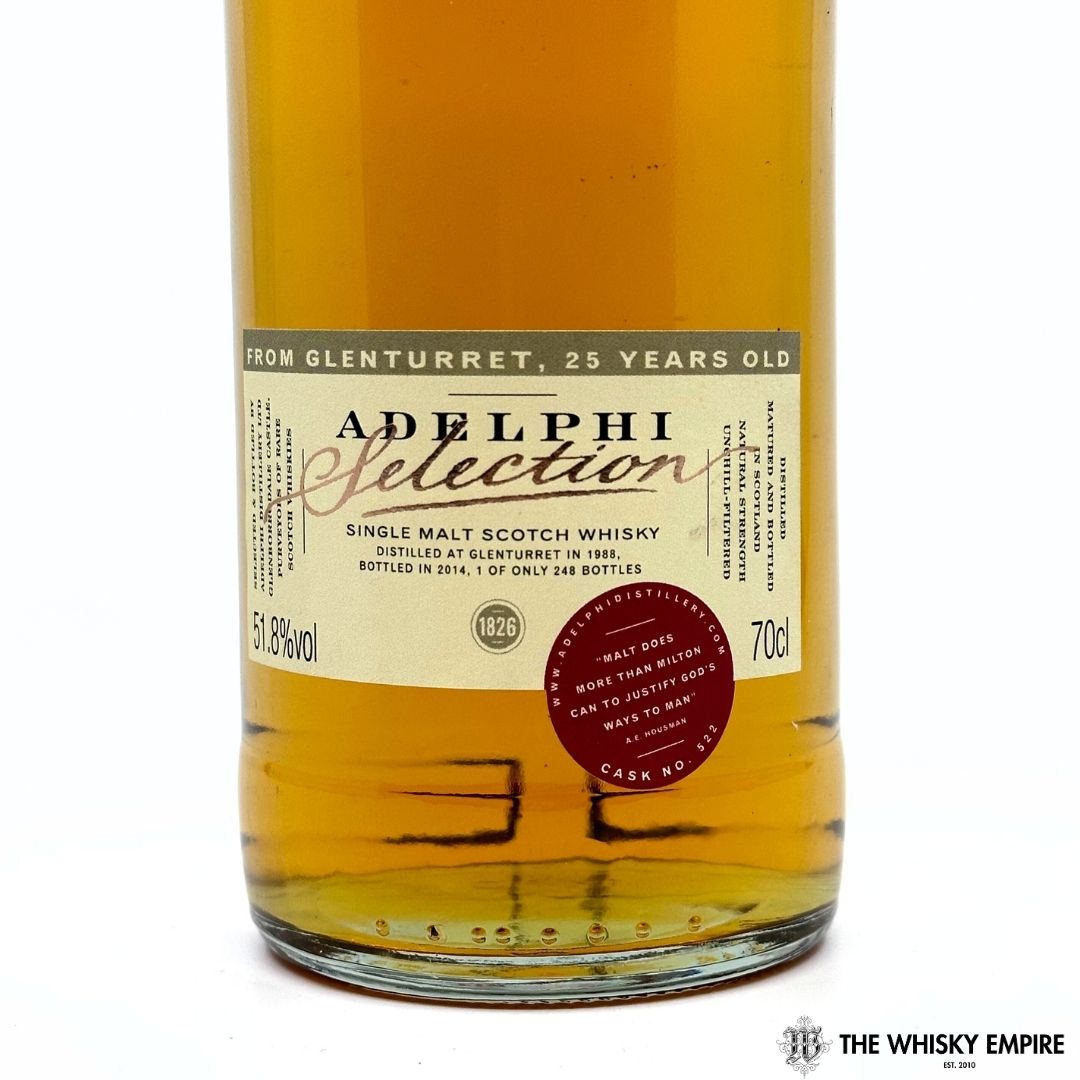Adelphi Selection Glenturret 1988 25 yo Cask Strength Single Malt Scotch Whisky
