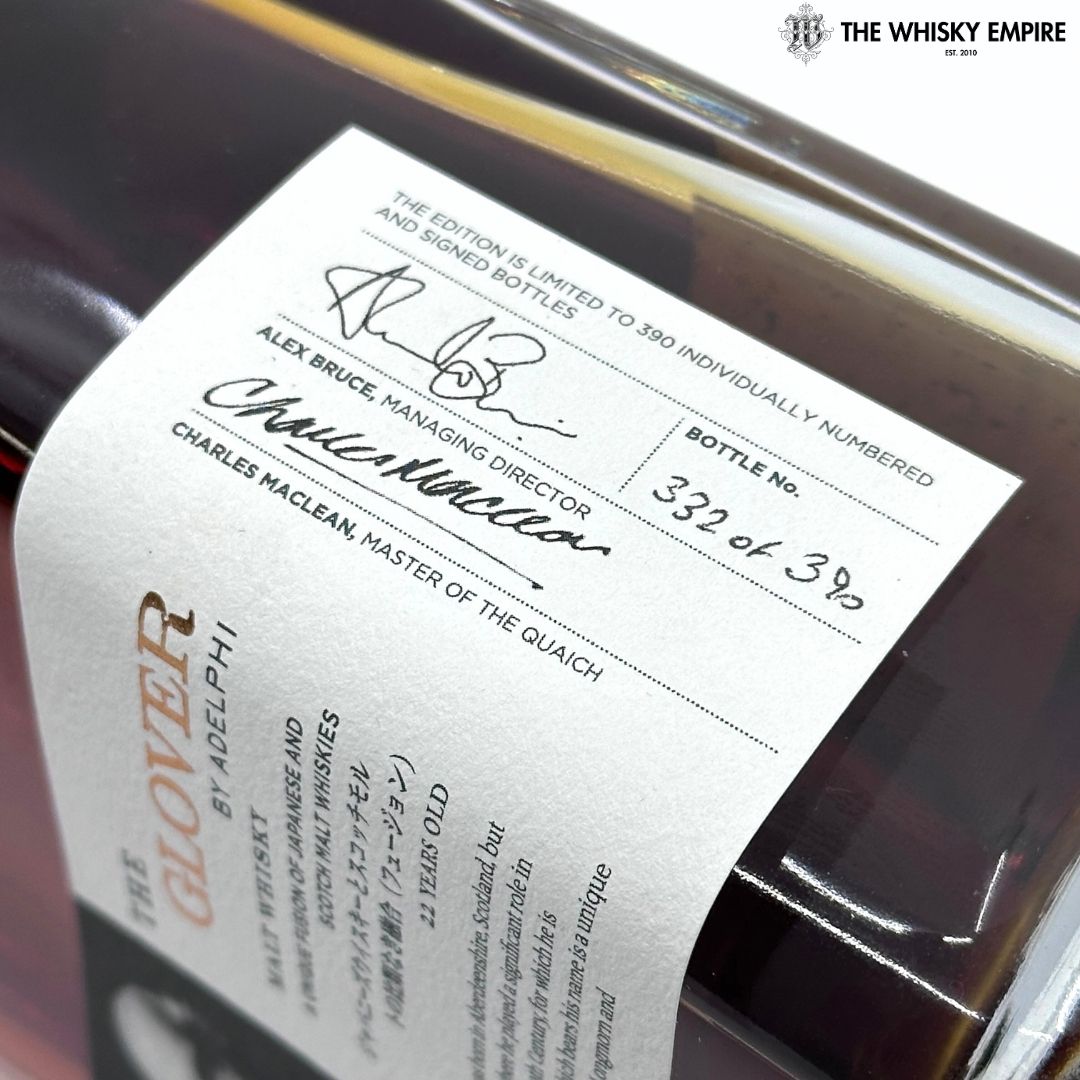 Adelphi's The Glover 22 Year Old Cask Strength Japanese & Scottish Blended Malt Whisky