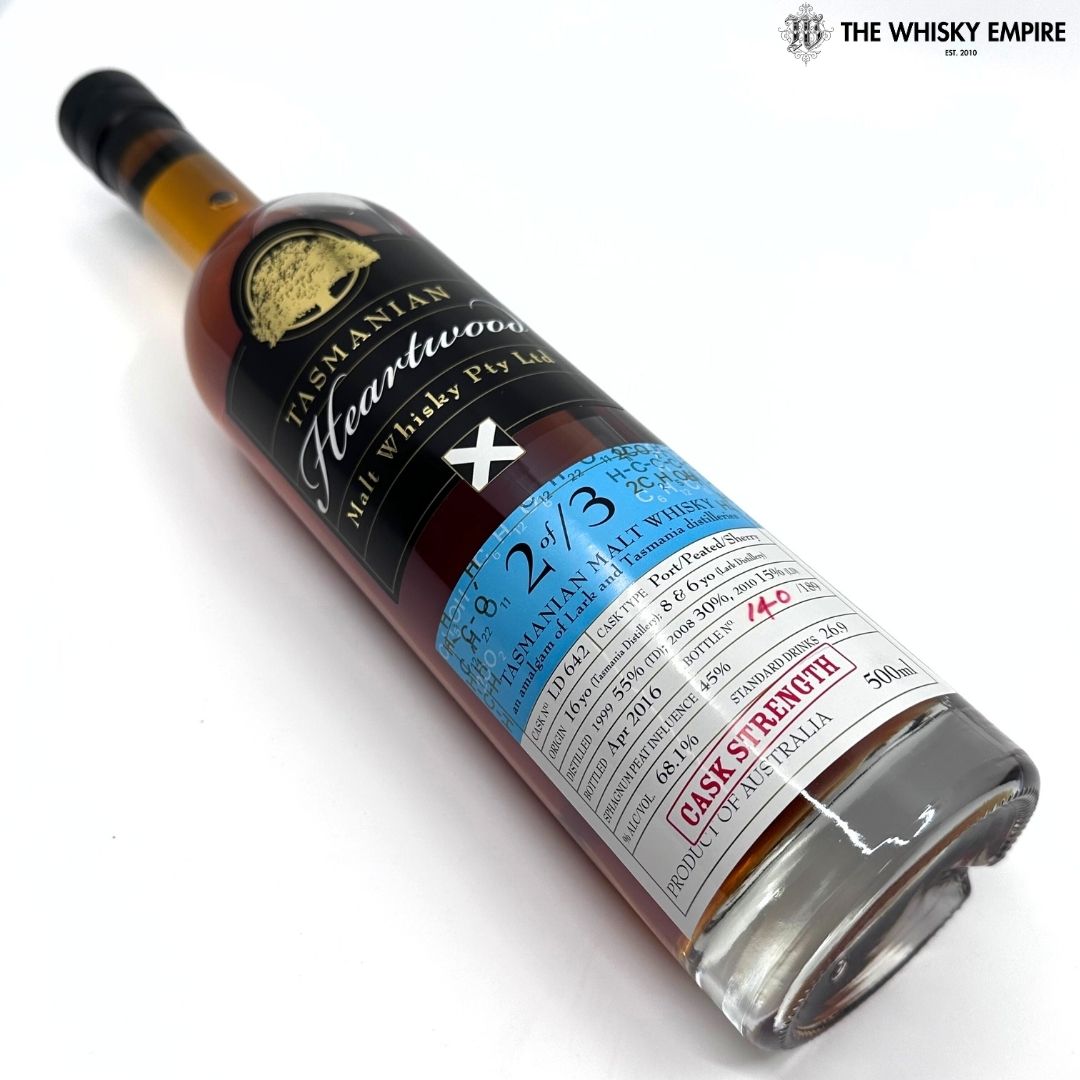 Heartwood 2 of 3 Cask Strength Vatted Malt Whisky, Tasmania, Australia