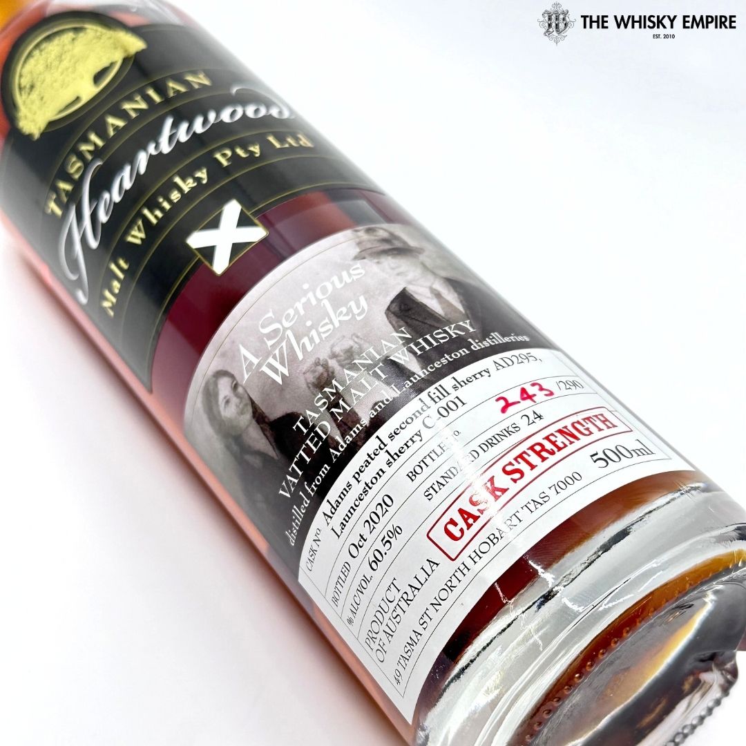 Heartwood A Serious Whisky Cask Strength Vatted Malt Whisky, Tasmania, Australia