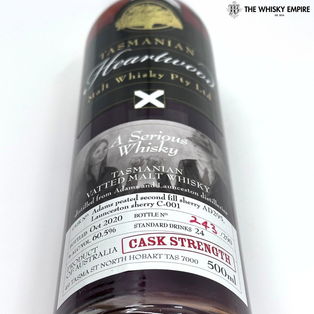 Heartwood A Serious Whisky Cask Strength Vatted Malt Whisky, Tasmania, Australia