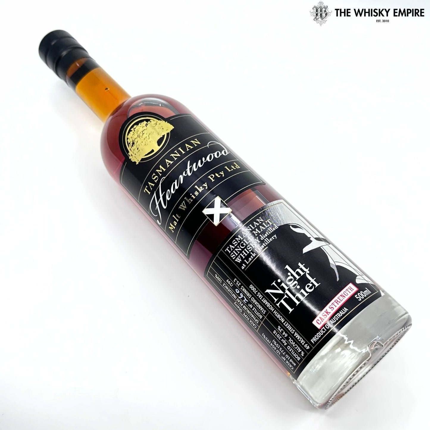Heartwood Night Thief Cask Strength Single Malt Whisky, Tasmania, Australia