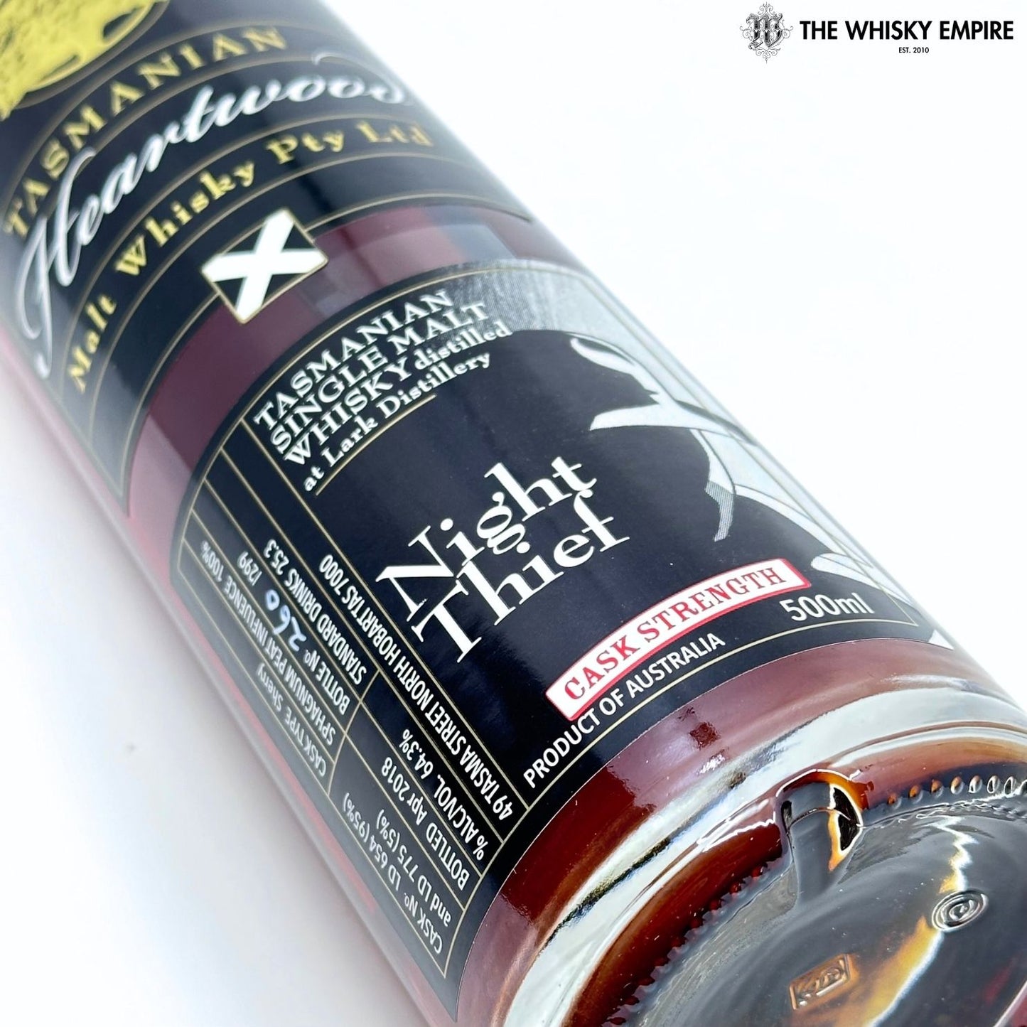 Heartwood Night Thief Cask Strength Single Malt Whisky, Tasmania, Australia