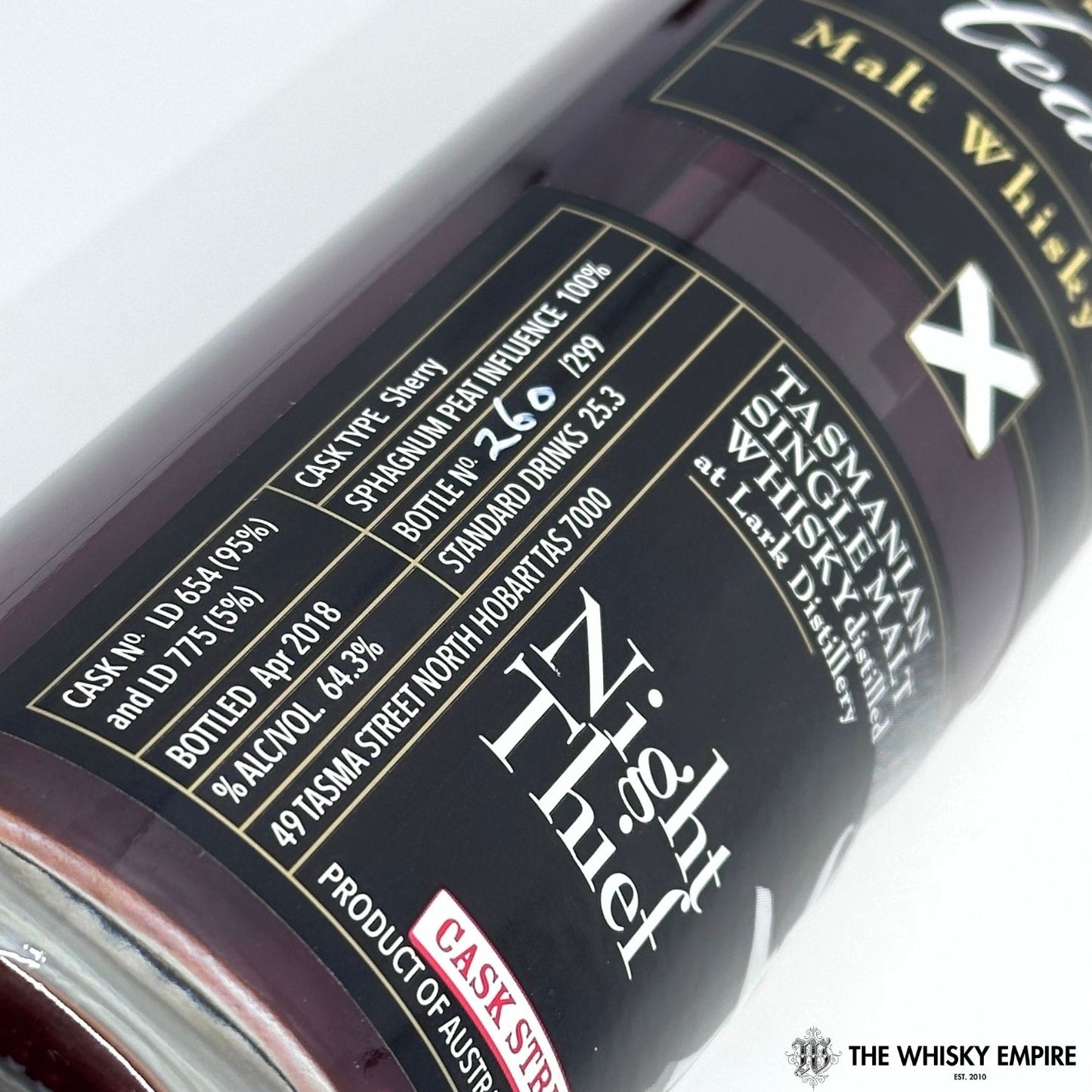 Heartwood Night Thief Cask Strength Single Malt Whisky, Tasmania, Australia