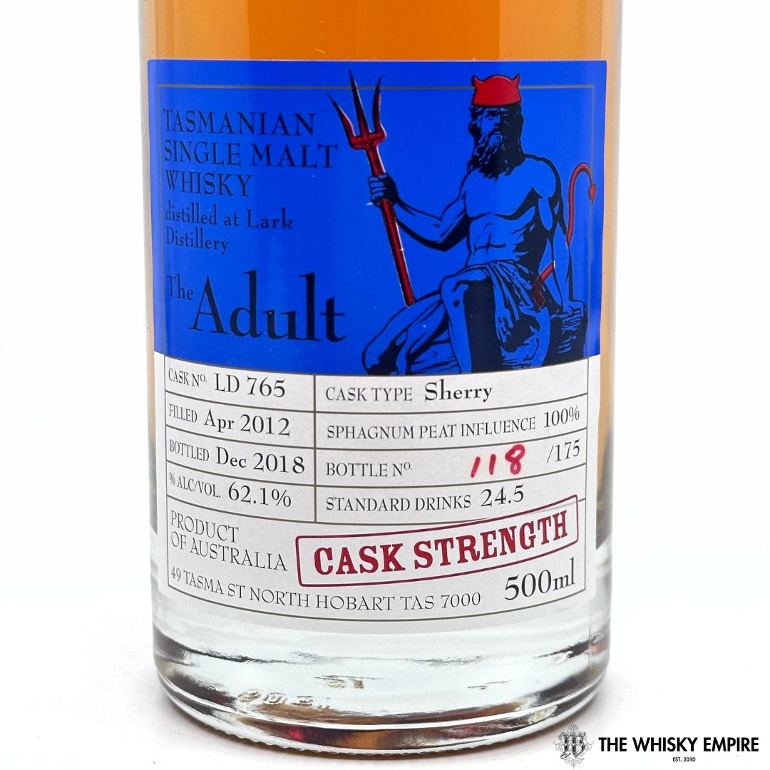 Heartwood The Adult Cask Strength Single Malt Whisky, Tasmania, Australia