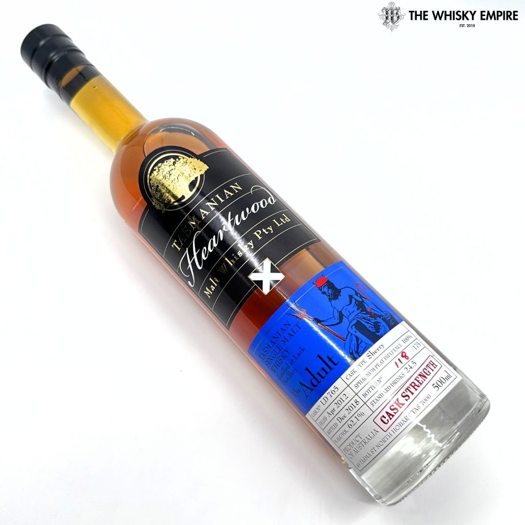 Heartwood The Adult Cask Strength Single Malt Whisky, Tasmania, Australia
