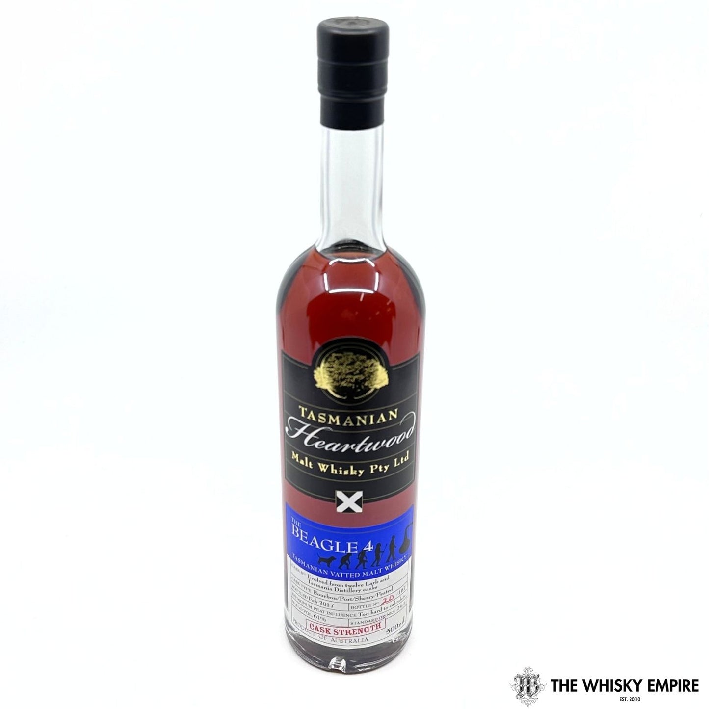 Heartwood The Beagle 4 Cask Strength Vatted Malt Whisky, Tasmania, Australia