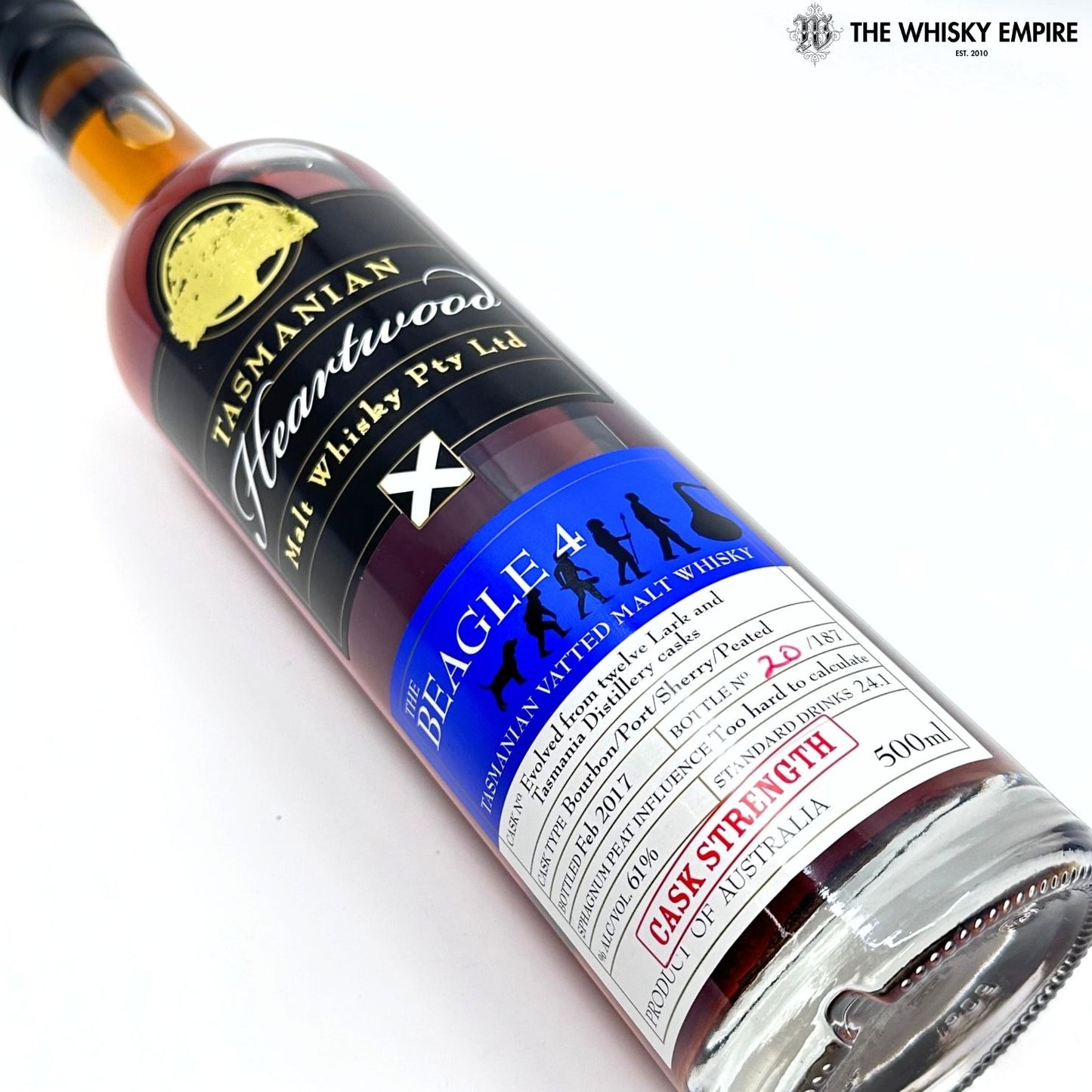 Heartwood The Beagle 4 Cask Strength Vatted Malt Whisky, Tasmania, Australia