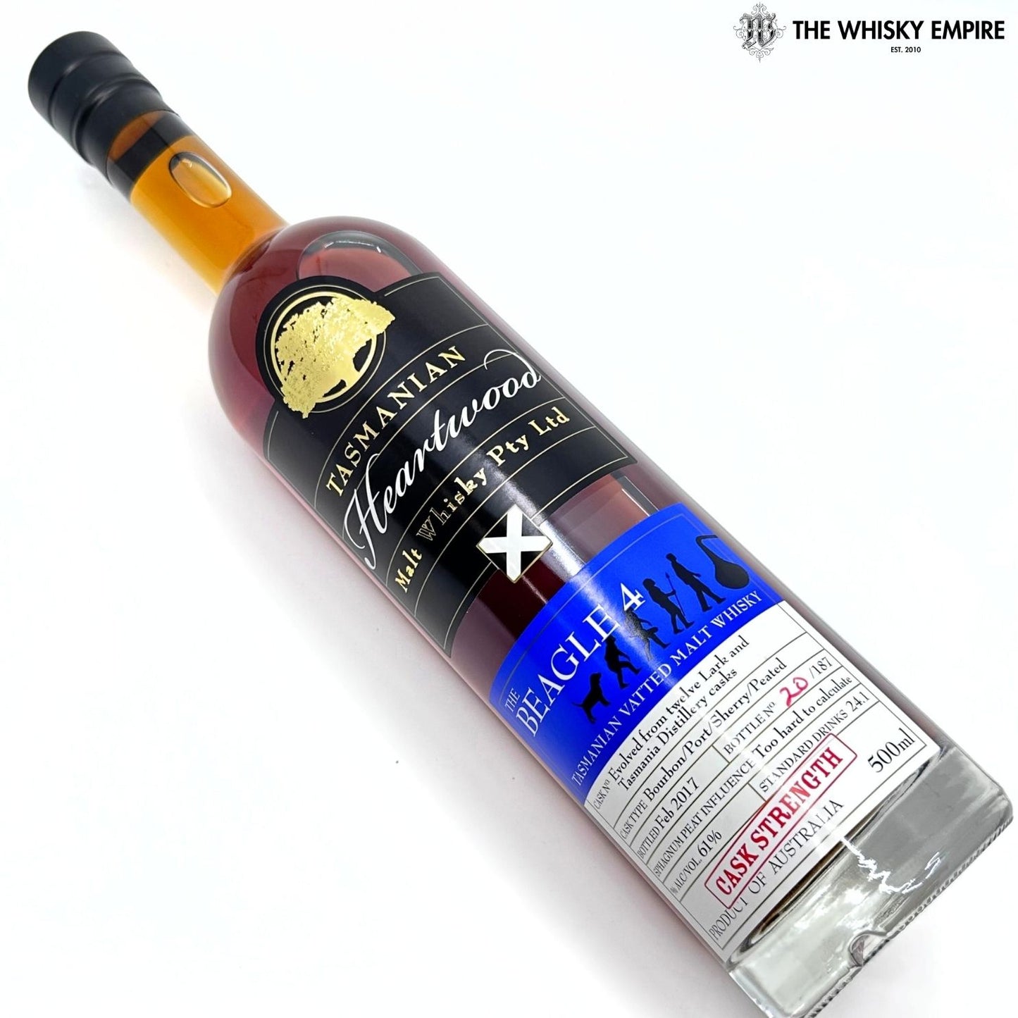 Heartwood The Beagle 4 Cask Strength Vatted Malt Whisky, Tasmania, Australia