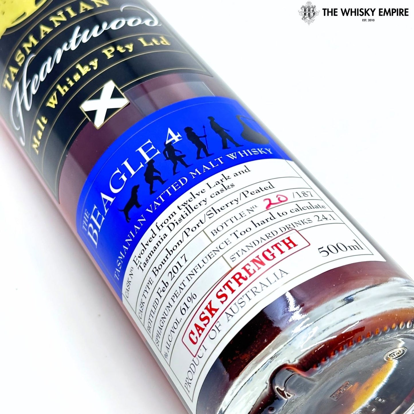 Heartwood The Beagle 4 Cask Strength Vatted Malt Whisky, Tasmania, Australia