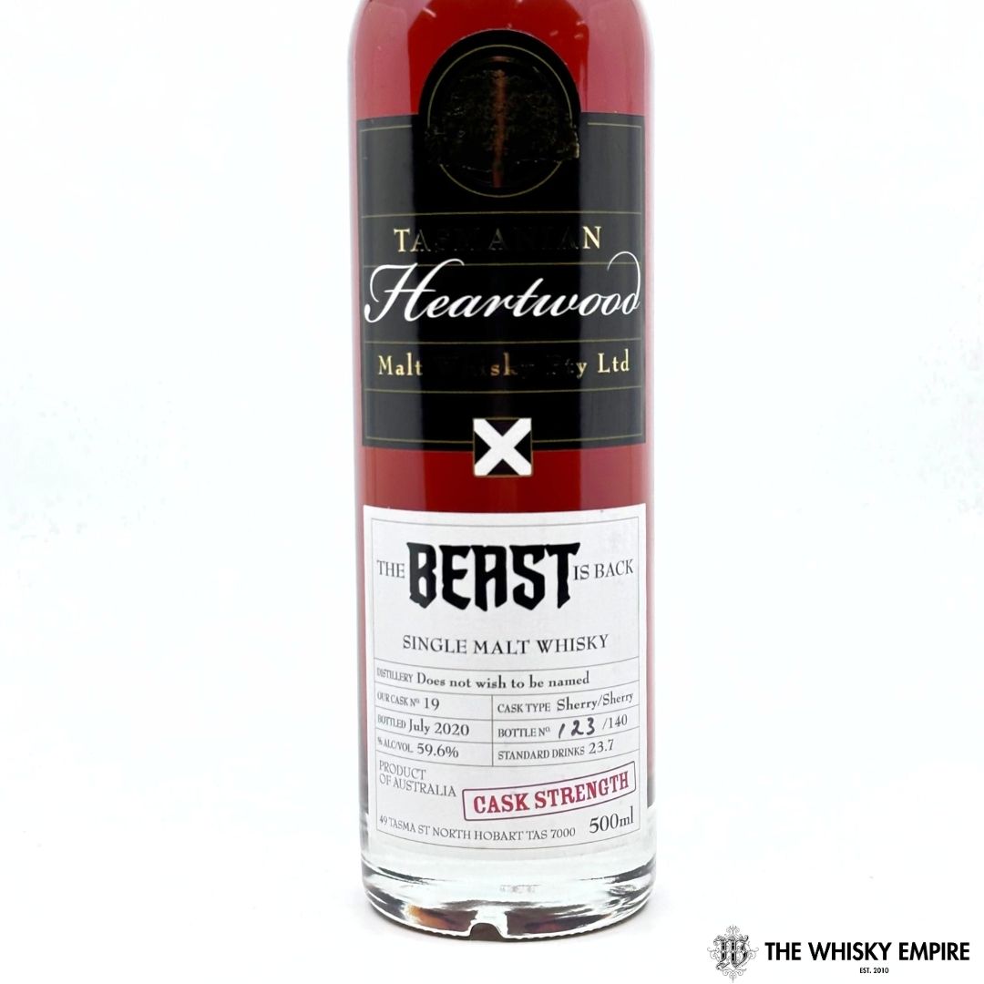 Heartwood The Beast Is Back Cask Strength Single Malt Whisky, Tasmania, Australia