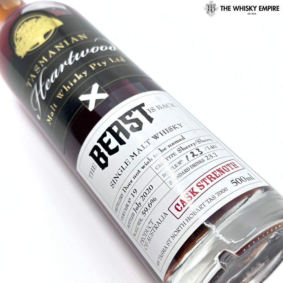 Heartwood The Beast Is Back Cask Strength Single Malt Whisky, Tasmania, Australia