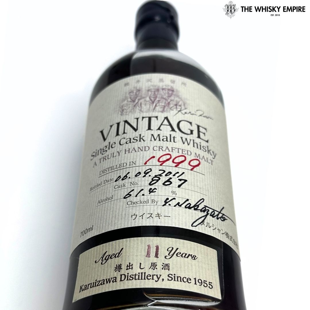 Karuizawa Vintage Sherry Cask 867 1999 11 yo Cask Strength Single Malt Whisky, Japan