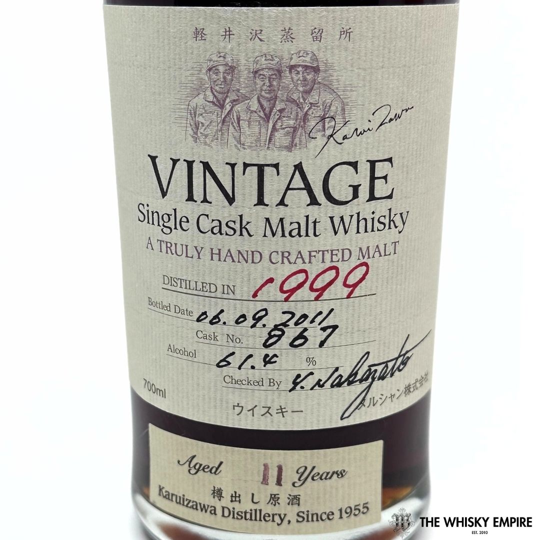 Karuizawa Vintage Sherry Cask 867 1999 11 yo Cask Strength Single Malt Whisky, Japan