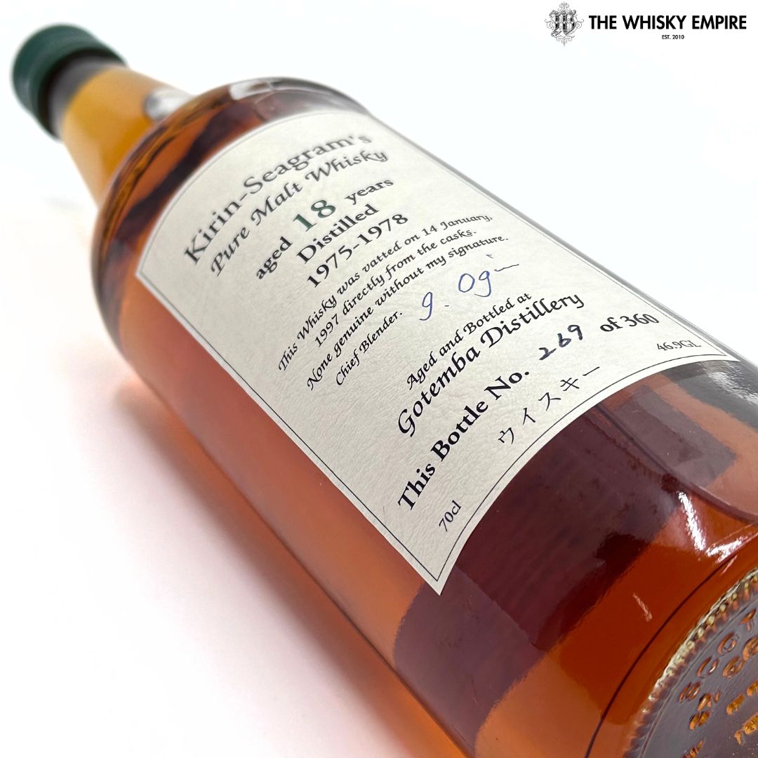 Kirin Gotemba 1975-1978 18 yo Pure Malt Whisky, Japan