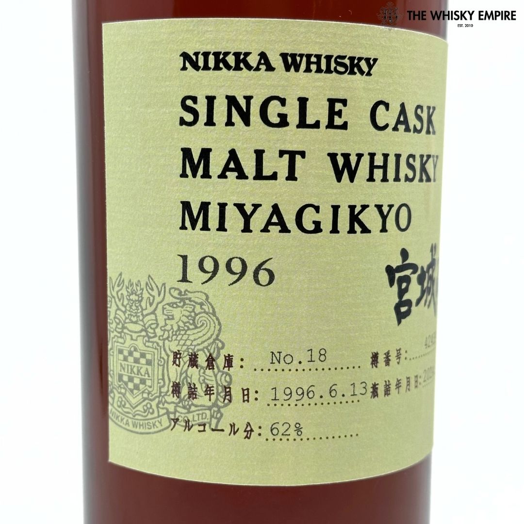 Nikka Miyagikyo Single Cask 42439 1996 18yo Cask Strength Malt Whisky, Japan