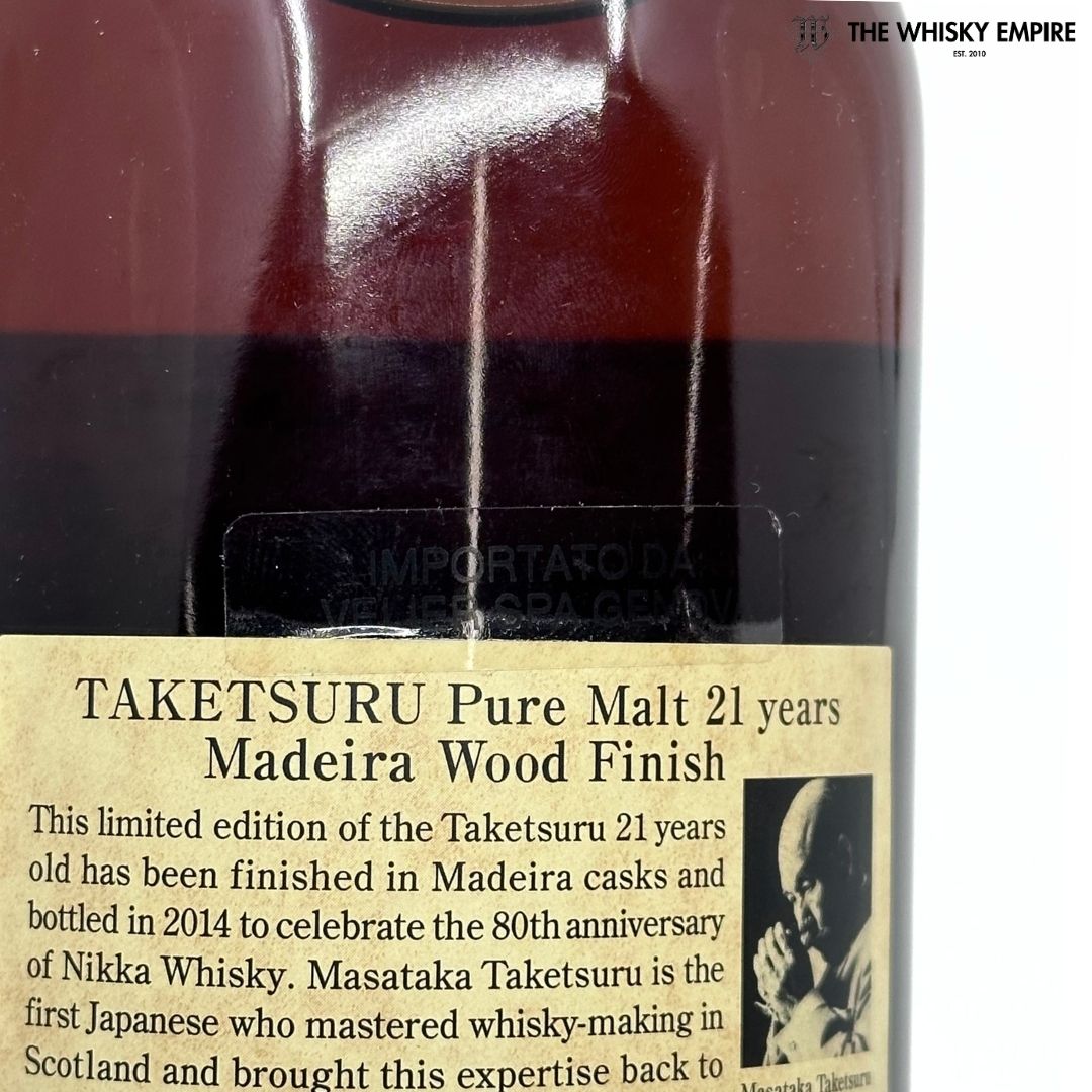 Nikka Taketsuru Madeira Wood Finish 2014 21yo 80th Anniversary Pure Malt Whisky, Japan