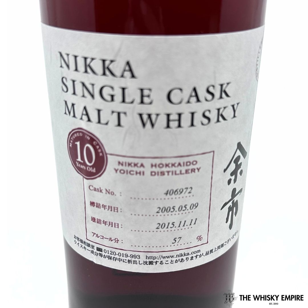Nikka Yoichi Single Cask 406972 10yo Cask Strength Single Malt Whisky, Japan