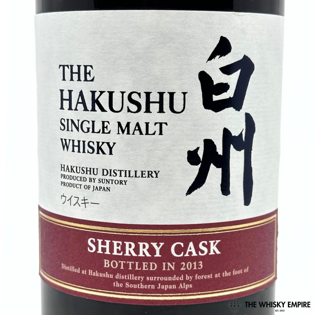 The Hakushu Sherry Cask 2013 Single Malt Whisky, Japan