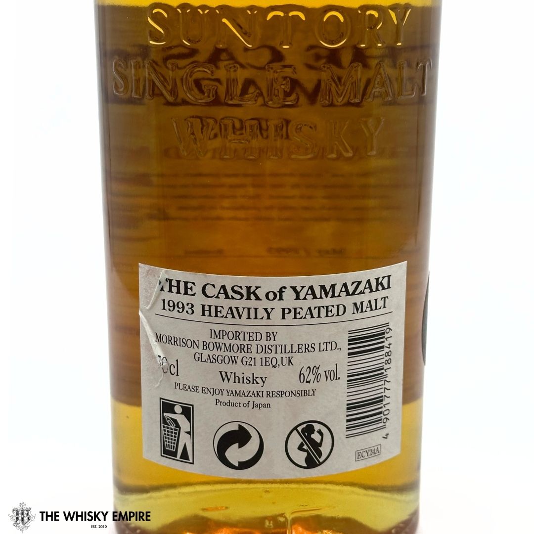 The Cask of Yamazaki Heavily Peated White Oak Cask 3Q70047 1993 15yo Cask Strength Single Malt Whisky, Japan