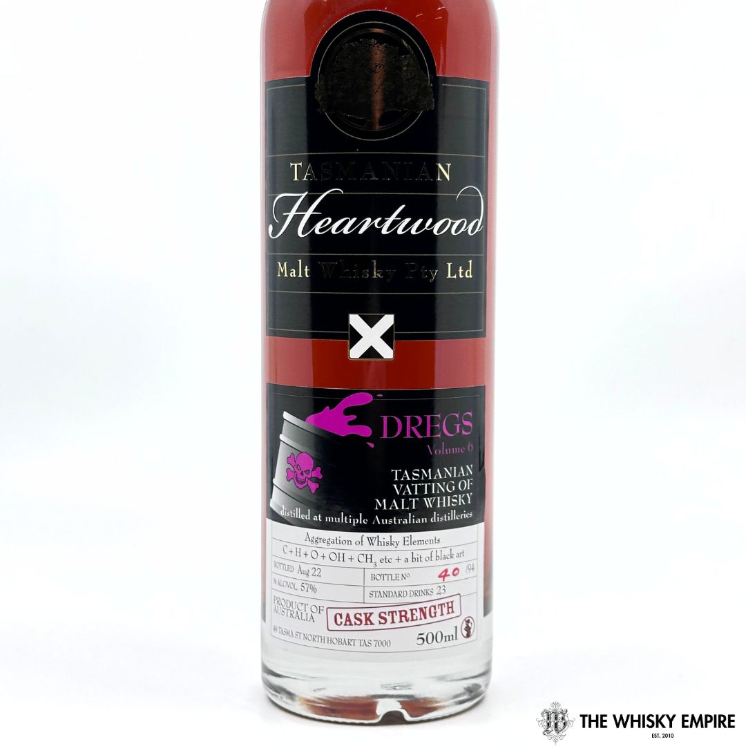 Heartwood Dregs Volume 6 Cask Strength Vatted Malt Whisky, Tasmania, Australia