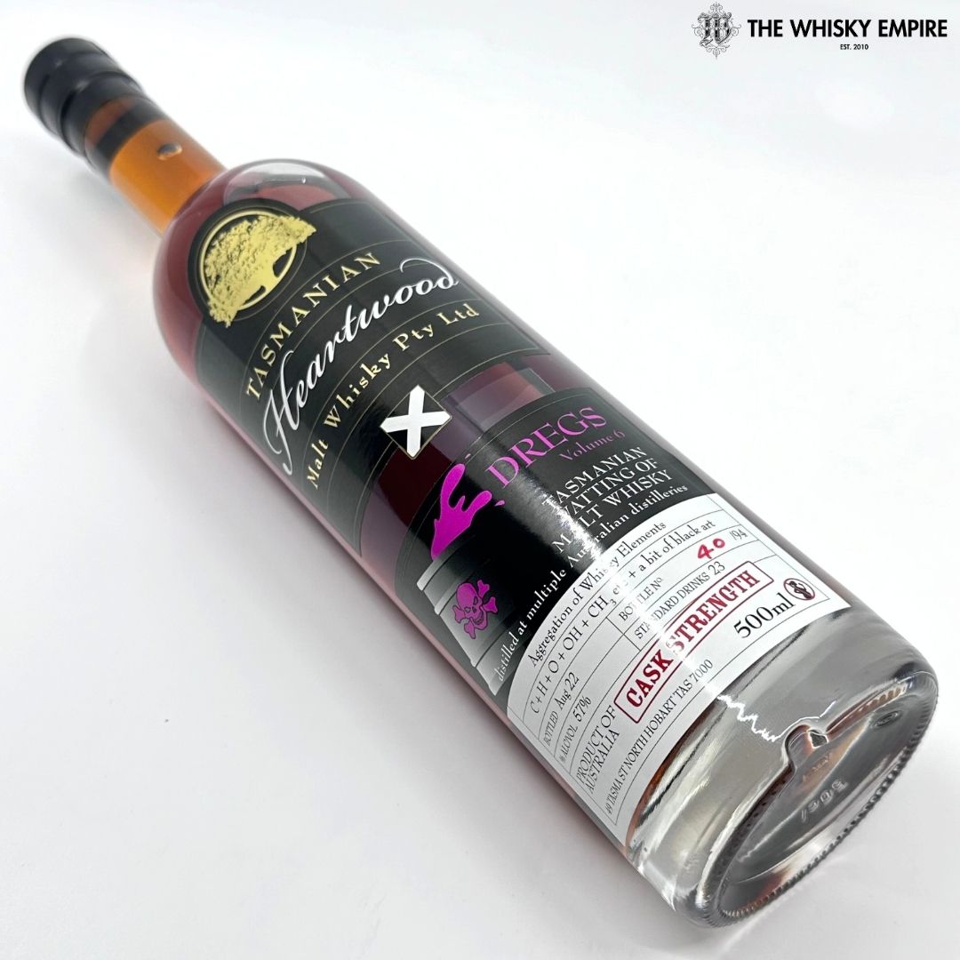 Heartwood Dregs Volume 6 Cask Strength Vatted Malt Whisky, Tasmania, Australia