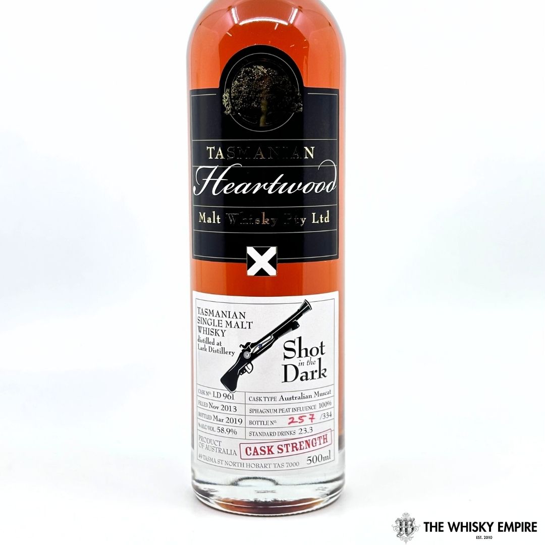 Heartwood Shot In The Dark Cask Strength Single Malt Whisky, Tasmania, Australia