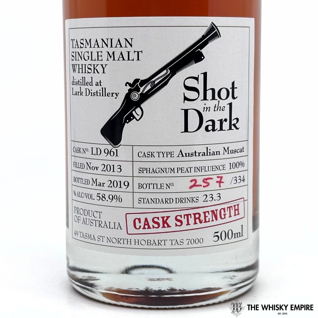 Heartwood Shot In The Dark Cask Strength Single Malt Whisky, Tasmania, Australia