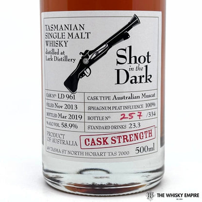 Heartwood Shot In The Dark Cask Strength Single Malt Whisky, Tasmania, Australia