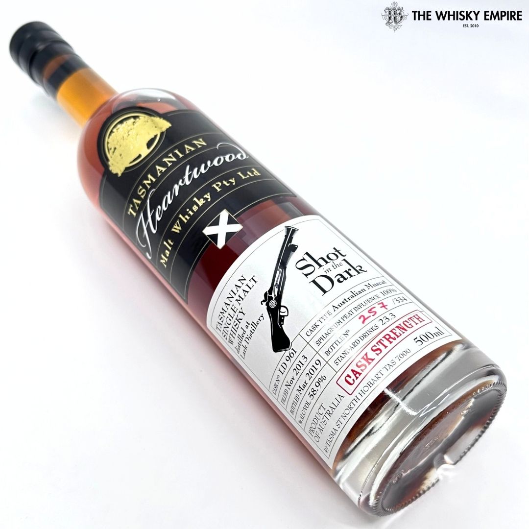Heartwood Shot In The Dark Cask Strength Single Malt Whisky, Tasmania, Australia