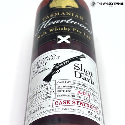 Heartwood Shot In The Dark Cask Strength Single Malt Whisky, Tasmania, Australia