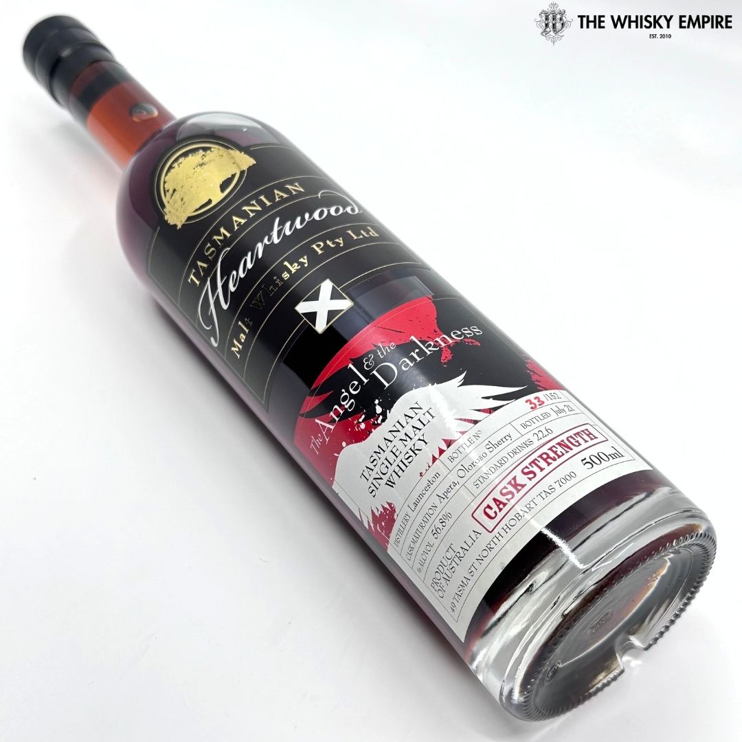 Heartwood The Angel & the Darkness Cask Strength Single Malt Whisky, Tasmania, Australia