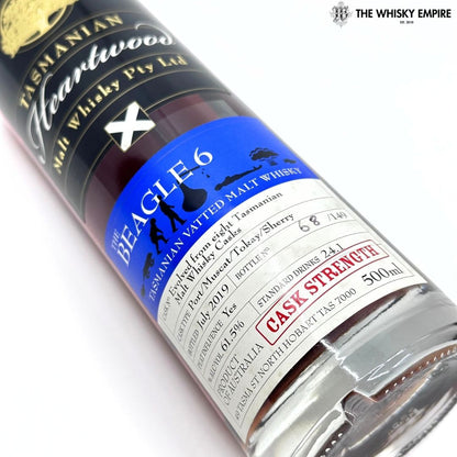 Heartwood The Beagle 6 Cask Strength Vatted Malt Whisky, Tasmania, Australia