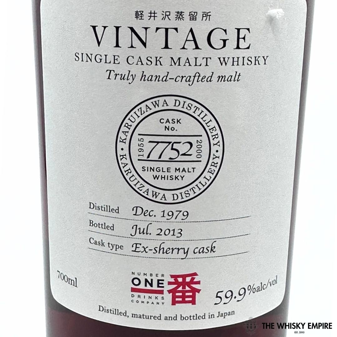 Karuizawa Vintage Sherry Cask 7752 1979 33yo Cask Strength Single Malt Whisky, Japan