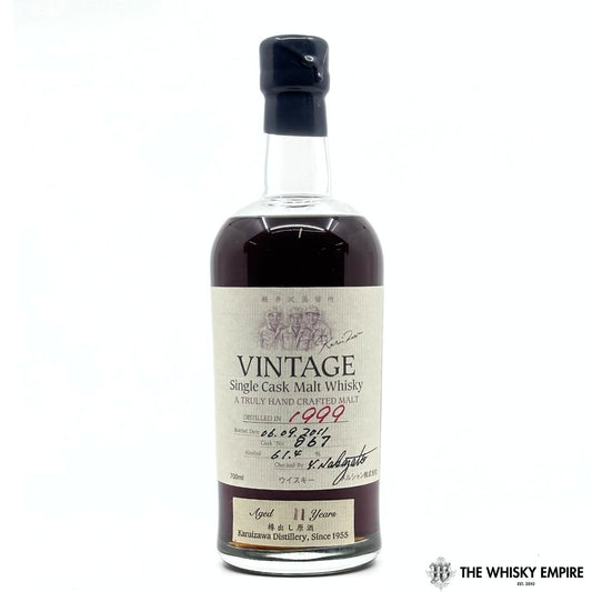 Karuizawa Vintage Sherry Cask 867 1999 11 yo Cask Strength Single Malt Whisky, Japan