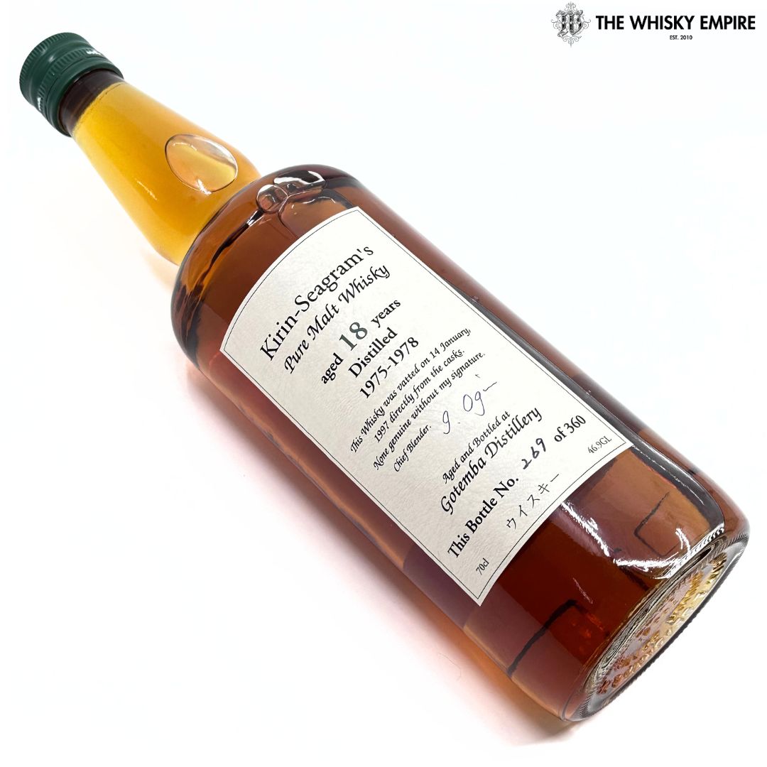 Kirin Gotemba 1975-1978 18 yo Pure Malt Whisky, Japan