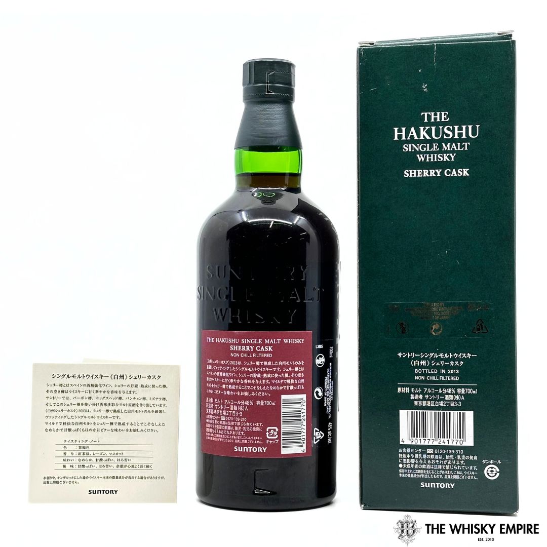 The Hakushu Sherry Cask 2013 Single Malt Whisky, Japan