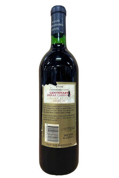 Wynns Centenary Limited Release Centenary Shiraz Cabernet 1991